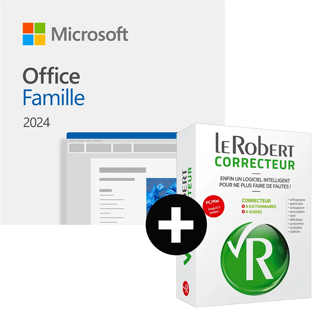 Office Famille 2024 + Le Robert Correcteur - Téléchargement
